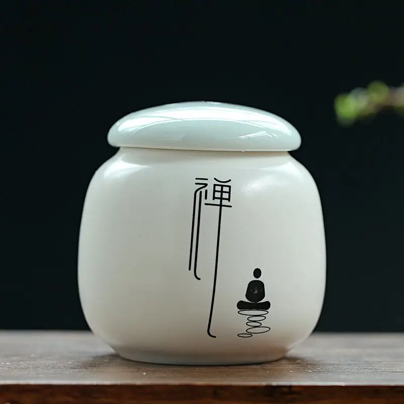 Мини фарфоровая банка для еды простой Фотофон кухни 1 шт. чайная коробка в