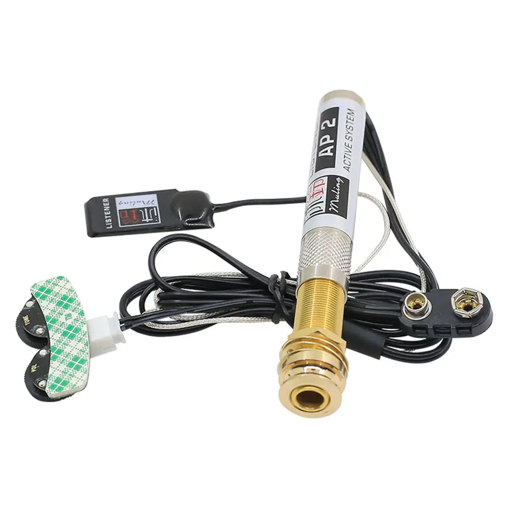 

Guitar Patch Active Pickup Pick-up Transducer with Volume and Tone Control String Instrument Parts