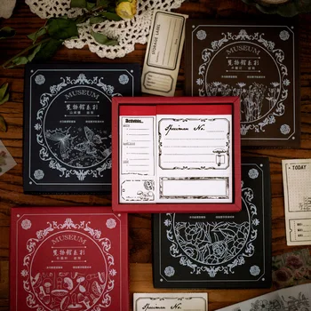 

Cool Musuem Theme Vintage Stamps Fashion Memo Pad Set 4 Boxes Mixed Total 480PCS