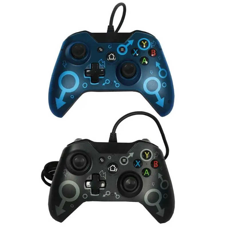 USB проводной игровой контроллер для Xbox One тонкий портативный двойной вибрации игровой джойстик геймпад для microsoft Xbox One тонкий контроллер