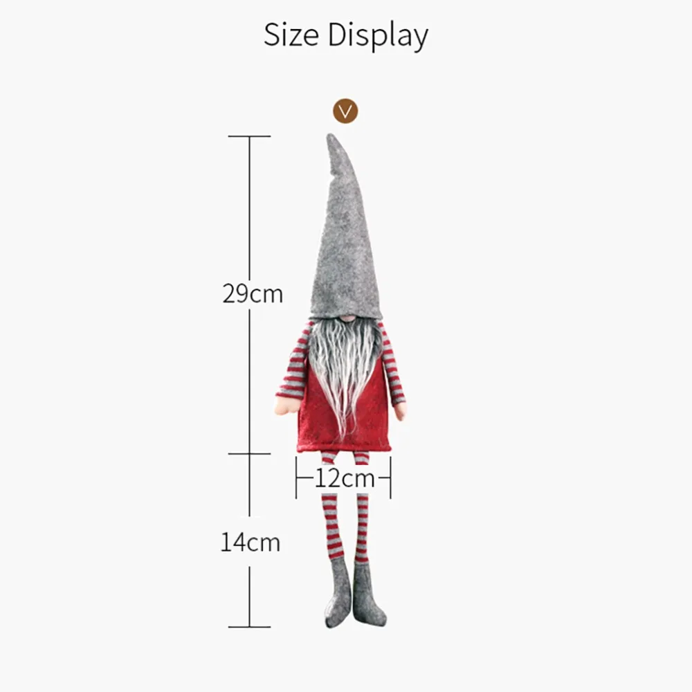 New Christmas Champagne Bottle Cover Dress Up Decoration Christmas Faceless Doll Han (9)