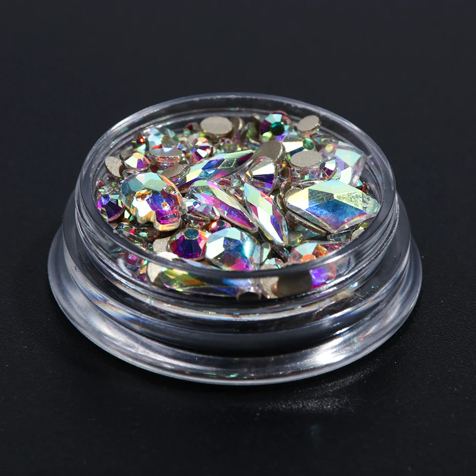 Rainbow Rhinestones Decorations For Manicure