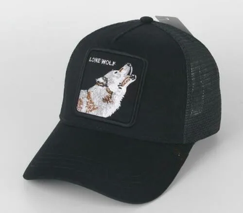 

NEW High quality Goorin TRUCKER Hat Snapback Cap ANIMAL FARM Wolf - black