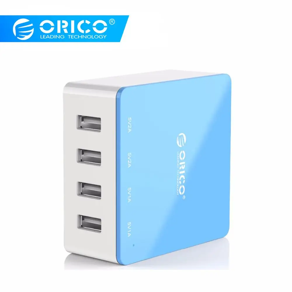 ORICO 4 Port USB Charger Universal Desktop for Samsung Xiaomi Huawei iPhone 5V 6.0A 30W Output |