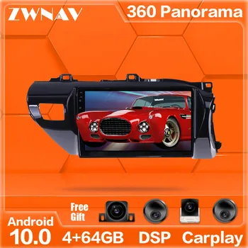 

360 Cameras Android 10 system Multimedia Player For Toyota Hilux RHD 2015-2020 GPS Navi Radio stereo IPS Touch screen head unit