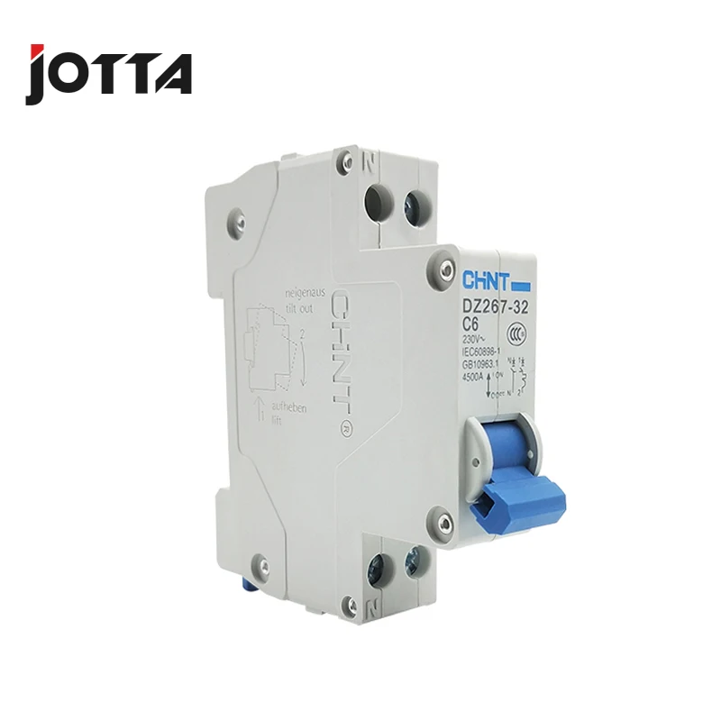 ДПН 1P+ N 6A 10A 16A 20A 25A 32A 63A Мини автоматический выключатель MCB монтажный 35 мм din-рейку разрывная емкость 4.5KA