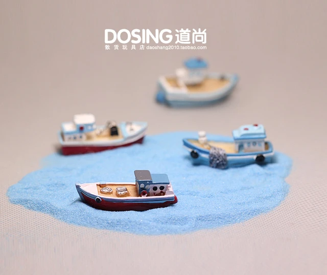 Operitacx 20 Pcs Fishing Boat Ornaments Miniature Boat Home Accessories  Sailboat Figure Mini Sail Boat Sea Fishing Boat Model Mini Fishing Boat  Model