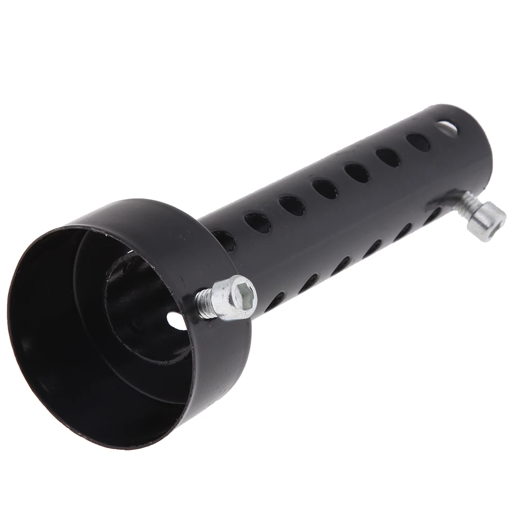Metal Universal Motorcycle Exhaust Silencer Muffler Baffle to Fit Exhaust Pipes O.D. 48mm, Black