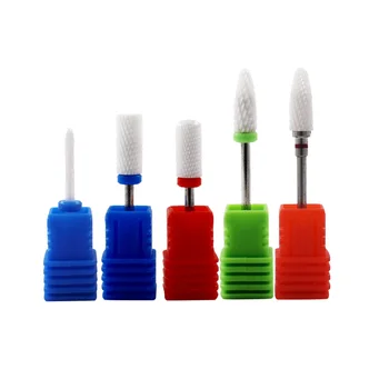 

Manicure Tool 2.35mm File Ceramic Milling Cutter Home Salon Machine Nail Drill Bits Set Accessories Cuticle Gel Pedicure Durable