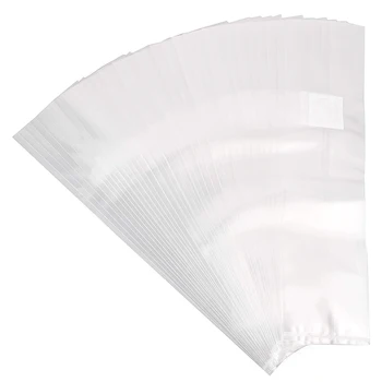 

50-Pack Mushroom Growing Bags Mushroom Spawn Bags, Extra Thick 6 Mil Bags, Large Size 6inch x 5inch x 20inch 0.2 Micrometre Filt