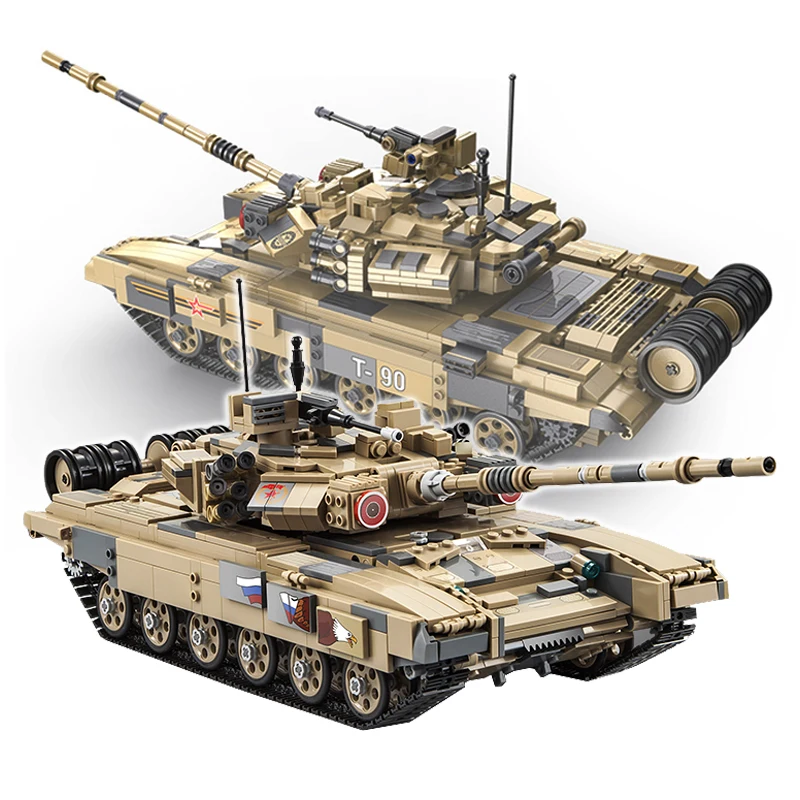 1722 шт T 90 главный боевой танк строительные блоки Современные Военные танки оружие