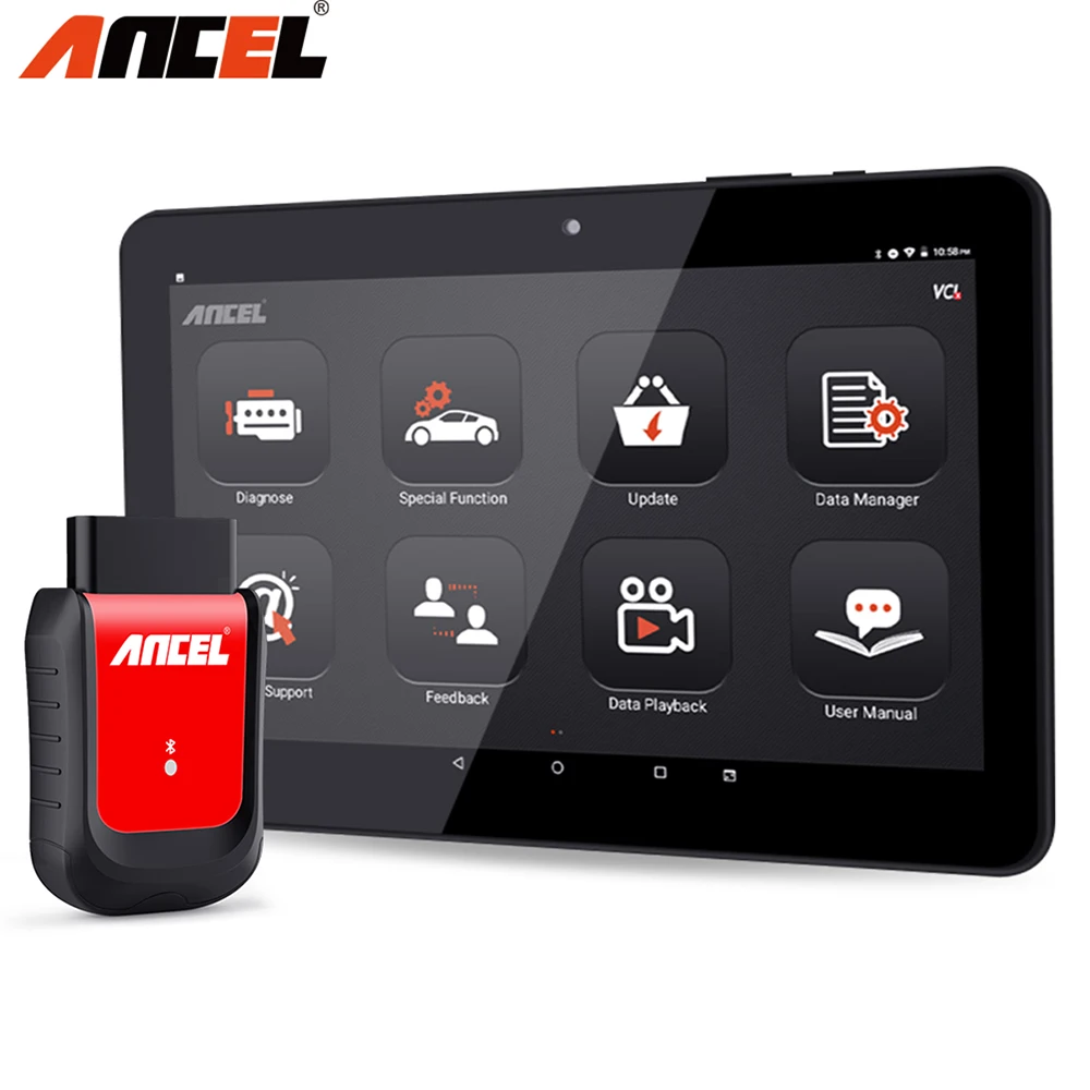 Диагностический сканер Ancel X6 OBD2 прибор для полной диагностики автомобиля с Bluetooth