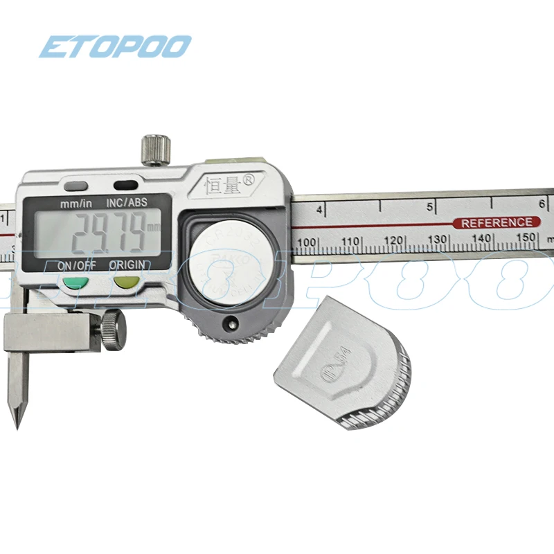 5-150 мм осевая линия цифровые Штангенциркули с коническими точками электронный цифровой центр дистанционный суппорт 5-150 мм