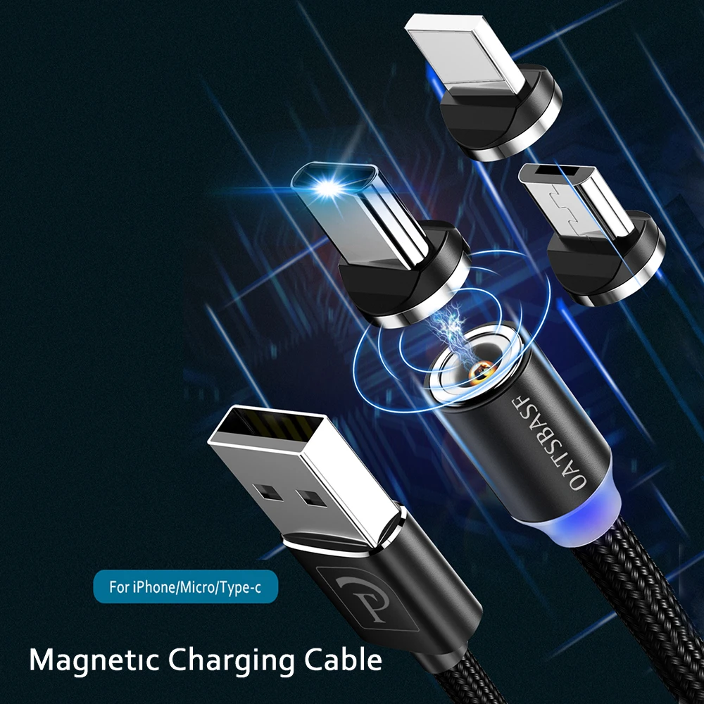 

Magnetic Cable Micro USB Type C Cable For iPhone xs Samsung Fast Charging Magnetic USB Mobile phone Cable