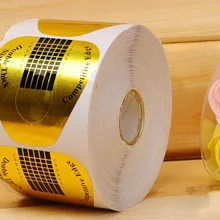 500 шт хрустальный лак для ногтей только золотой Маникюр в форме подковы бумажные стаканчики инструменты для маникюра