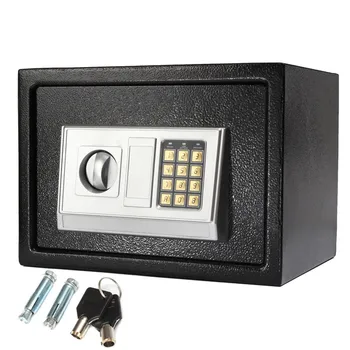

Safurance Luxury Digital Depository Drop Cash Safe Box Jewelry Home Hotel Lock Keypad Black Safety Security Box