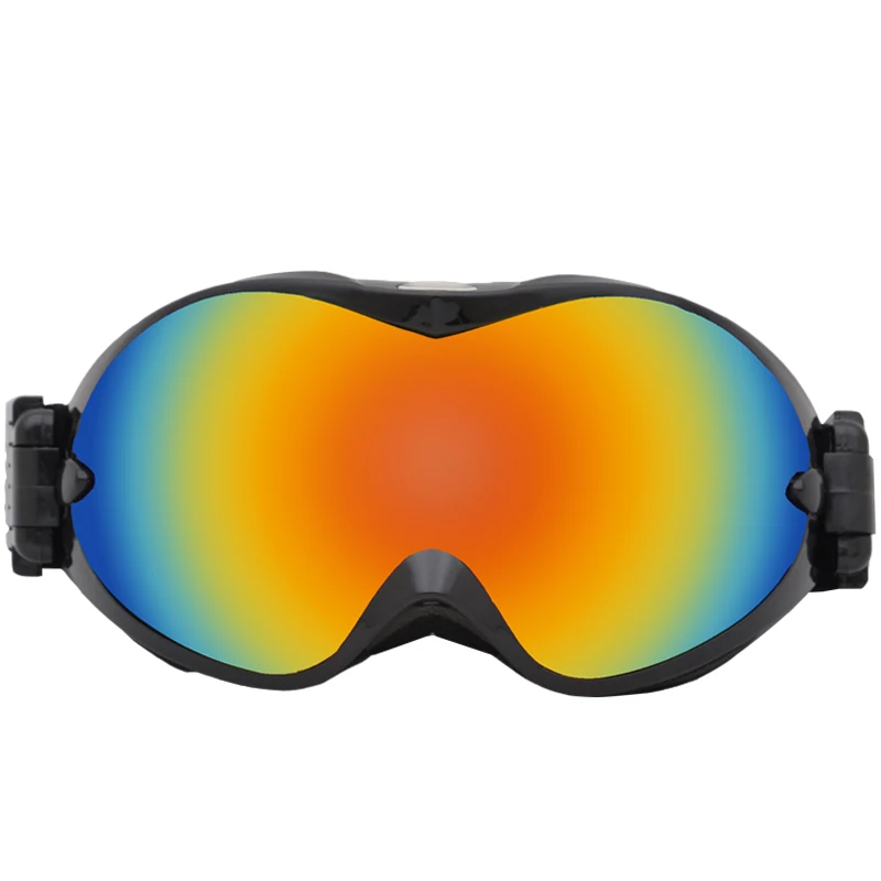 Anlorr брендовые лыжные очки сферические двухслойные линзы анти-туман уличное спортивное снаряжение снежные очки альпинистское лобовое стекло - Цвет: black  red