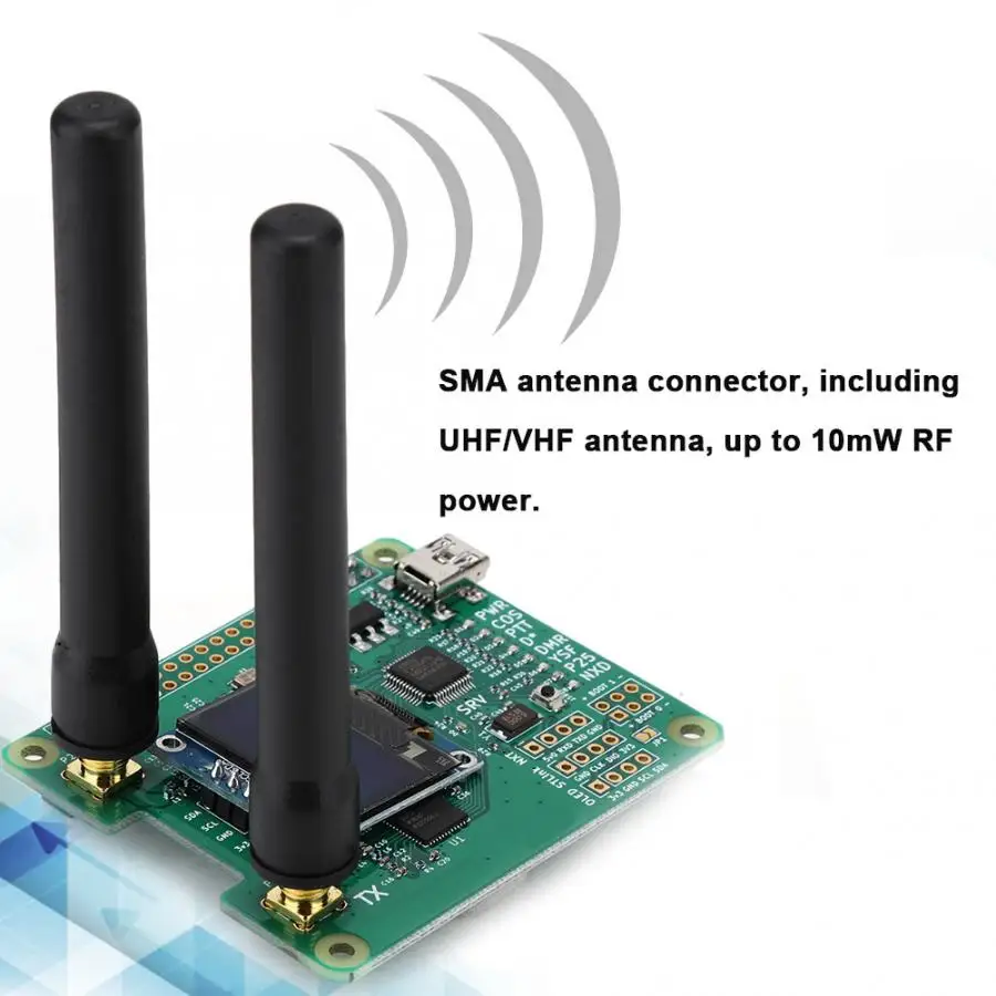 V1.3 для MMDVM HS Dual Hat дуплексный модуль точки доступа+ OLED+ антенна поддержка для P25/DMR/YSF 433 МГц Антенна
