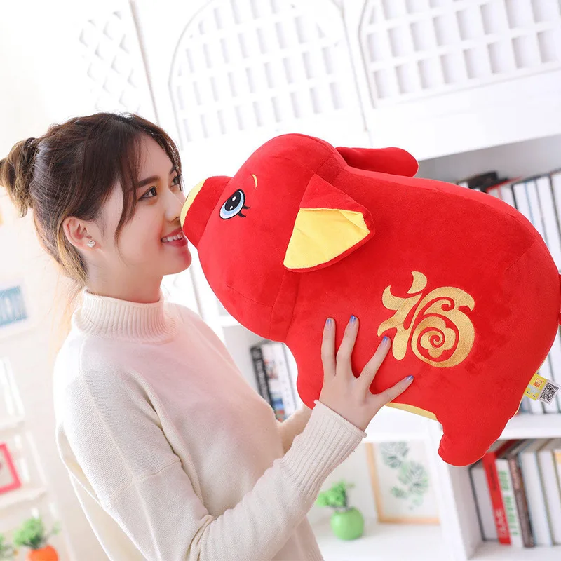 Yangzhou Twilight Card свинья forka zhu плюшевые чучела свинья год талисман деятельности подарок