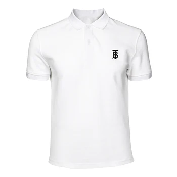 

Summer Classic Polo Shirt Men Cotton Solid Short Sleeve Tee Shirt Breathable dg badge polo Hombre Jerseys Golftennis 3XL