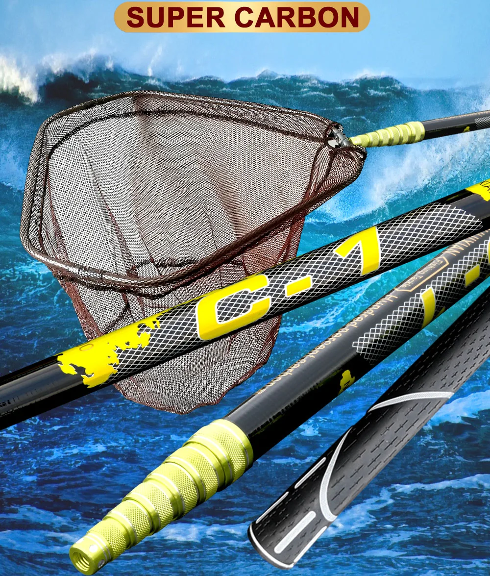 Finder Fishing Landing Net With Telescoping Pole Handle, Fishing Net  Freshwater For Kids Men Women, Extend To 2.1m From 13,89 €