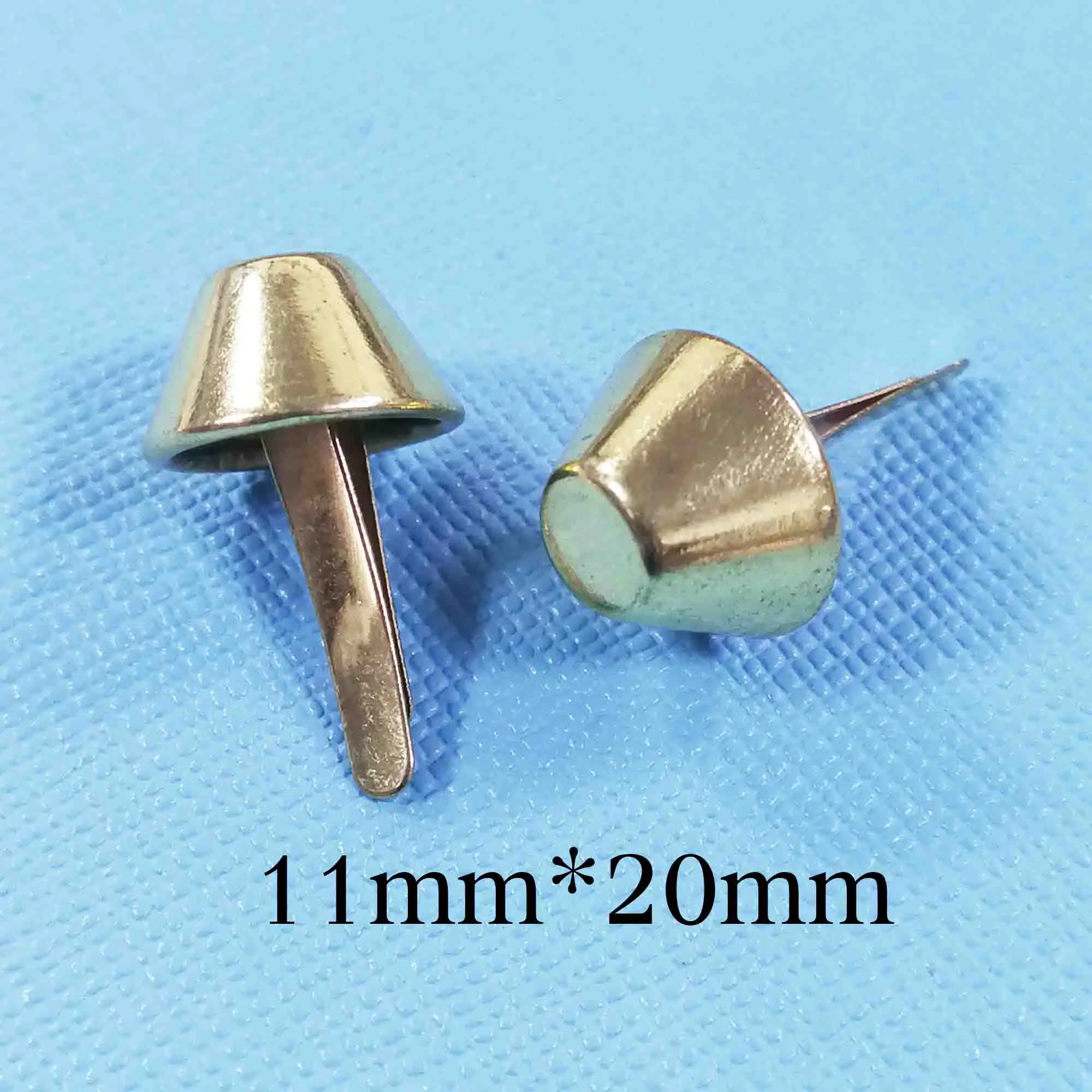 

50 Pcs Gold Purse Feet Bag Feet Handbag Feet Rivet Studs Bag Making Hardware Purse supplies-12MM*20MM