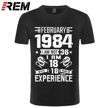 

1984 YEARS shirt January February March April May June July August December Men's Short Sleeve T shirt Printed Casual Fashion