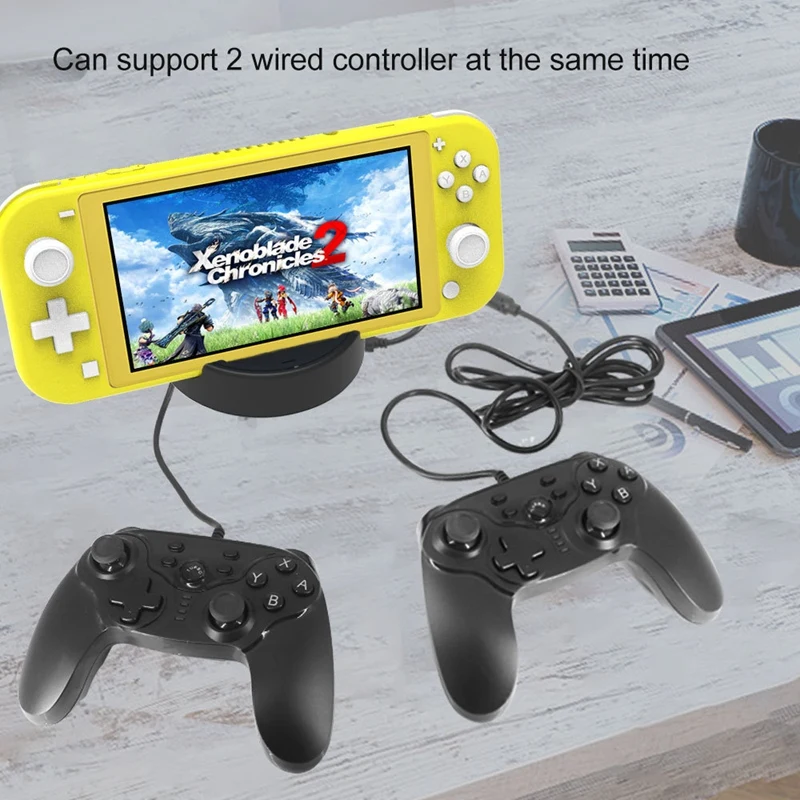 Для зарядного устройства Switch Lite Mini NS Основной блок с подставкой двойное Внешнее зарядное устройство USB