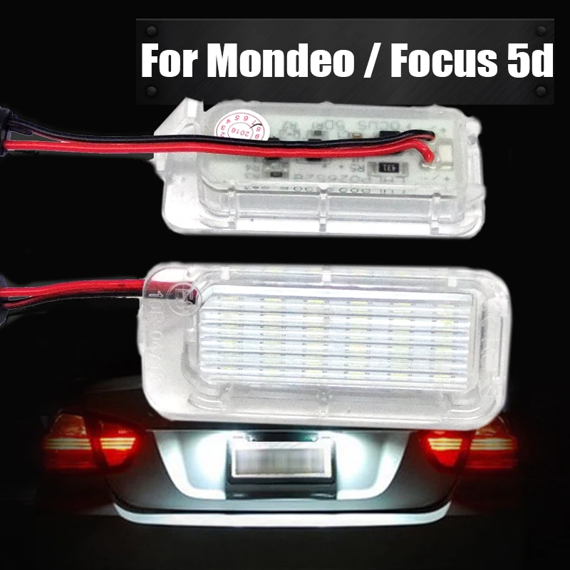 12V LED Car License Plate Number Lights Number Plate Lamps Plate Number