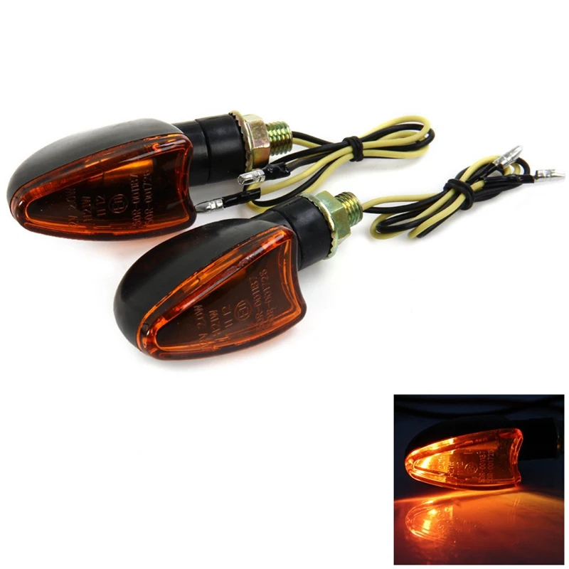 

2Pcs/Pair Universal Motorcycle Led Turn Singal Lights Lamp Motorbike Indicators Flashers Light Bulb