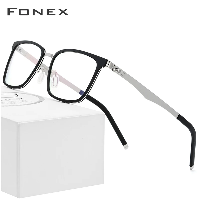 Оправа для очков FONEX TR90 мужчин и женщин квадратные Рецептурные очки новая