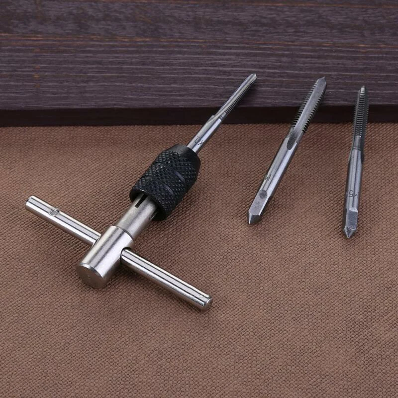 

9pcs Adjustable Screw Reamer Tap Drill Bits Wrench Set Repairing Bicycle Furniture Machinery Manufacturing Hand Tool Accessories