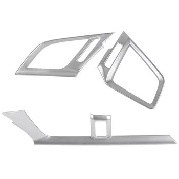 

Central Control Air Vent Outlet Decoration Cover Trim Sticker for 10Th Gen Honda Civic 2019 2018 2017 2016 - Silver