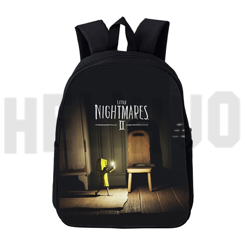 

3D Print Little Nightmares 2 Backpack Children School Bags Kids Cartoon Mini Rucksack Women Travel Bags Teenages Daily Knapsack