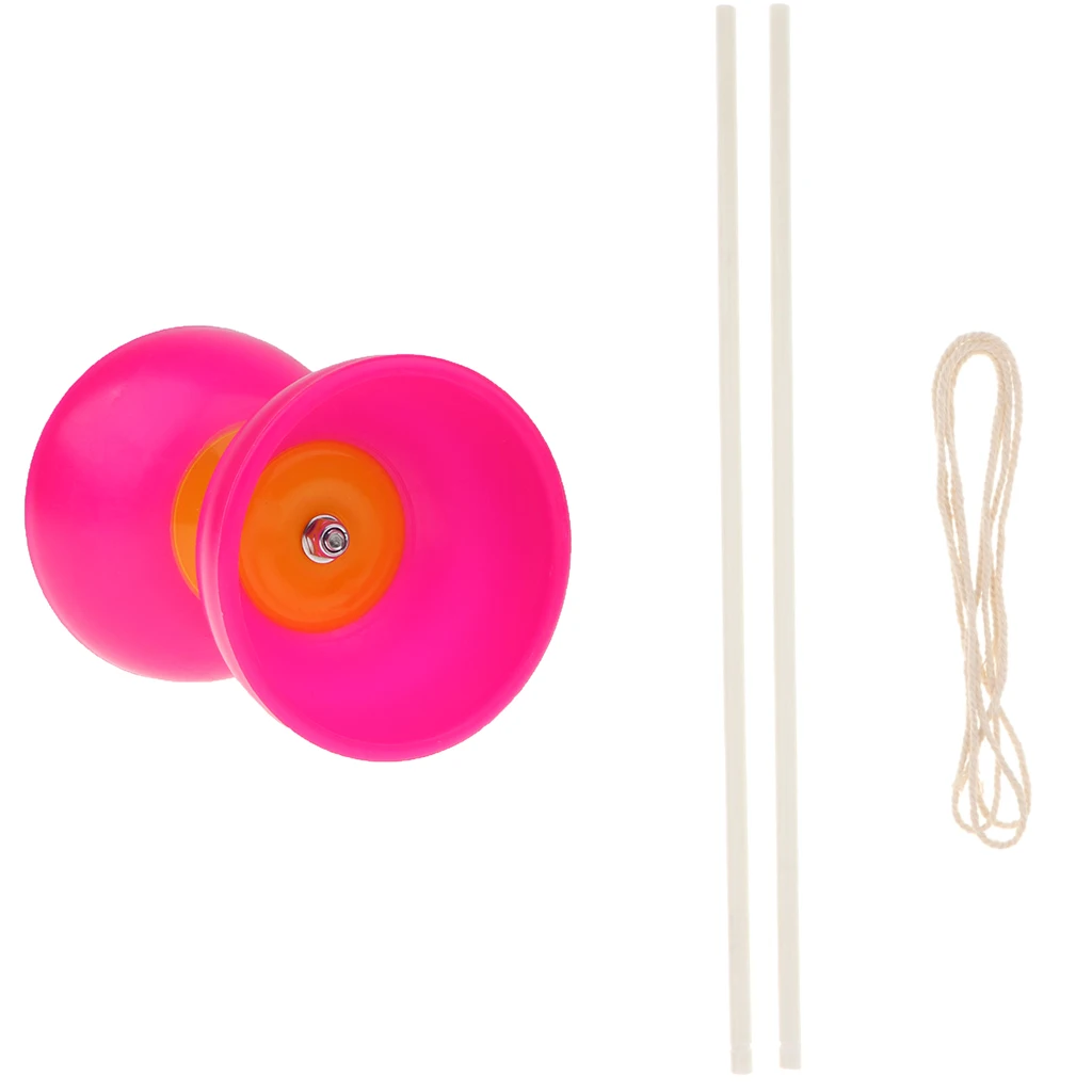 Пластиковая игрушка для жонглирования 1-Bearing Diabolo Yo-yo 2 ручки и 1 струна