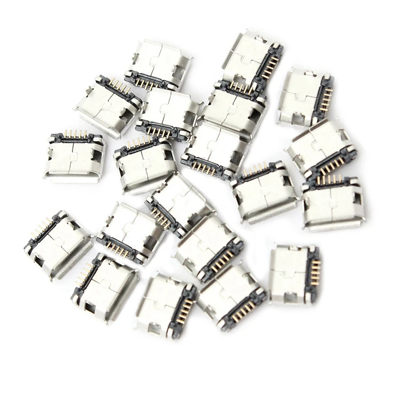 61 шт потребительских упаковок для микро-USB к DIP Тип B 5-контактный разъем: 60 шт. SMT Размещение SMD Штекерный разъем DIP& 1 шт. ПТП плата адаптера 1,56