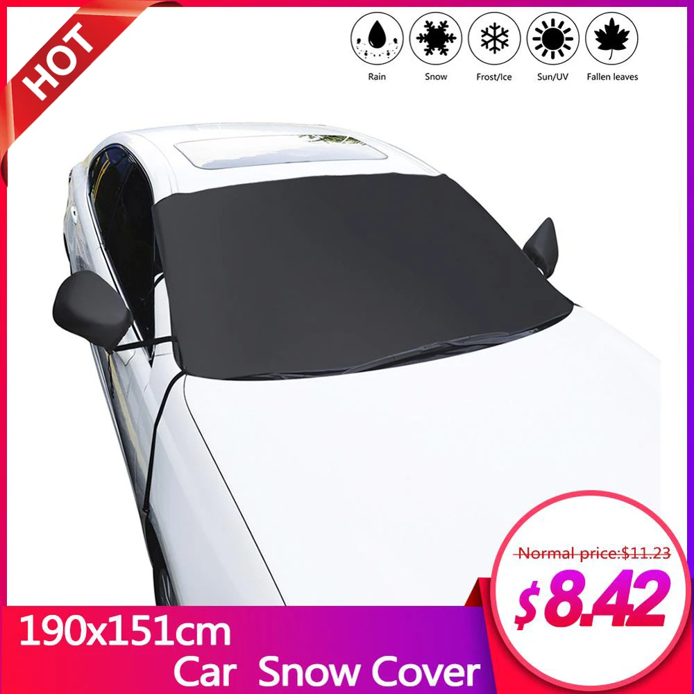 1pc Winter Snow Shield Car Windshield Snow Cover Waterproof Ice