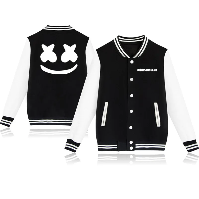 Qzhihe Dj Marshmello Noctilcent Coat College Baseball Uniform Marsh