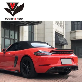 

718 Boxster/ Cayman Carbon Fiber Sporty Car-styling Rear Trunk Wing Spoiler for Porsche 718 Boxster/ Cayman