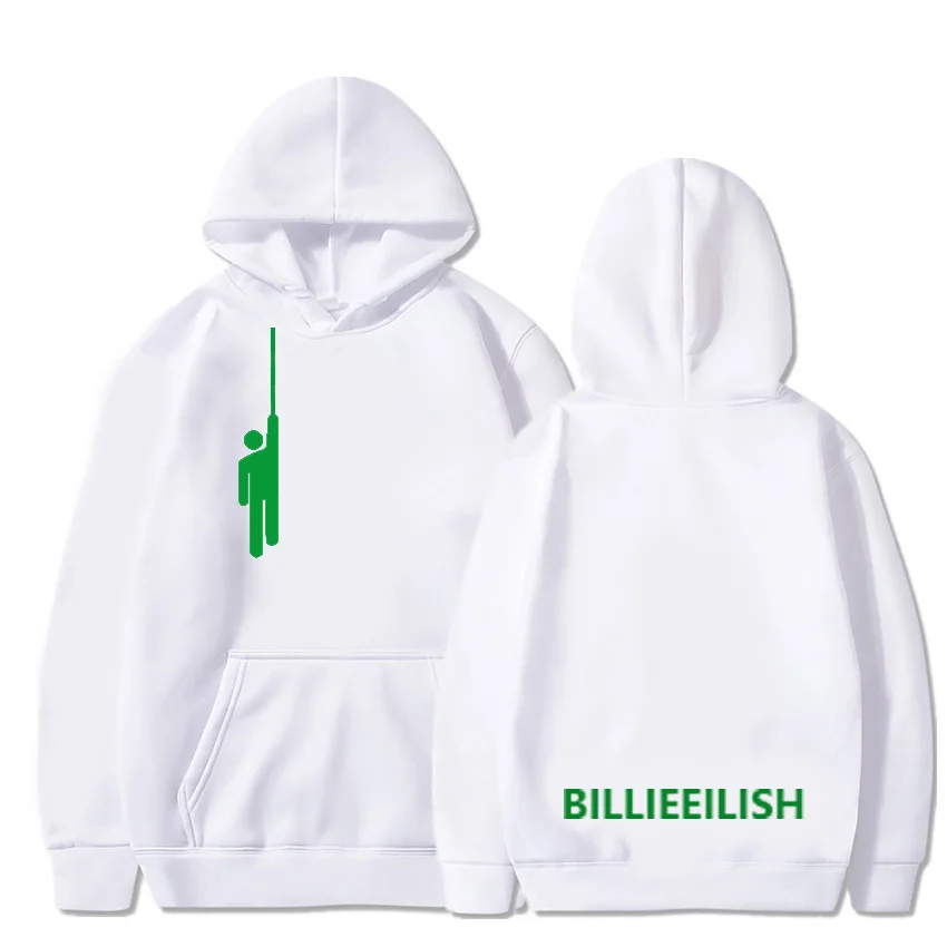 7 Billie Eilish толстовка женская мода желтый зеленый унисекс толстовки осень зима пуловер флисовое пальто женская одежда - Цвет: 7