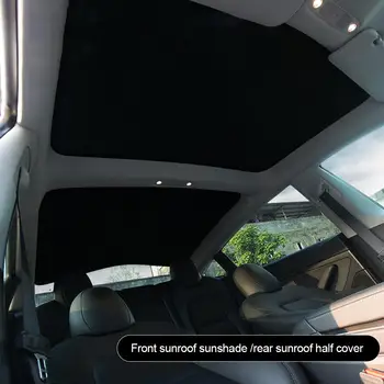 

Auto Sunshade Car Sun Visor Rear Front Sun Shade For Tesla model 3 2016-2020 Car Skylight Blind Shading Net Car Accessories