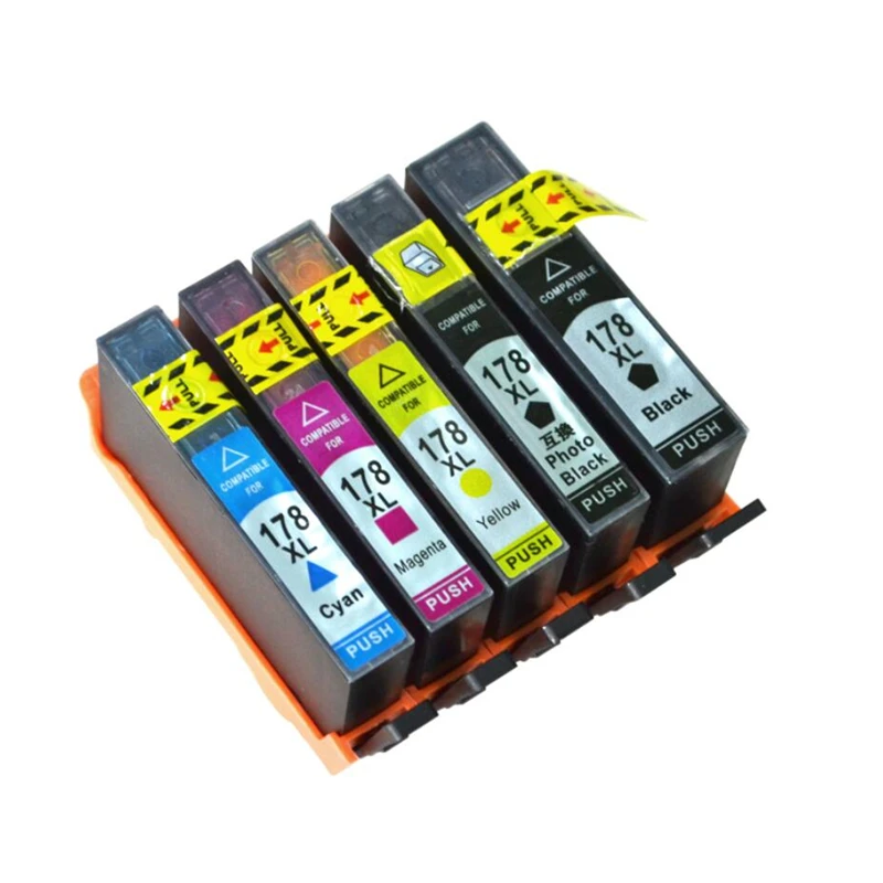 178 XL совместимые чернильные картриджи для HP B010b B109c B110a B209b B210b C309h C310b все-в-одном принтера-C309c C5380 C5383 C5388