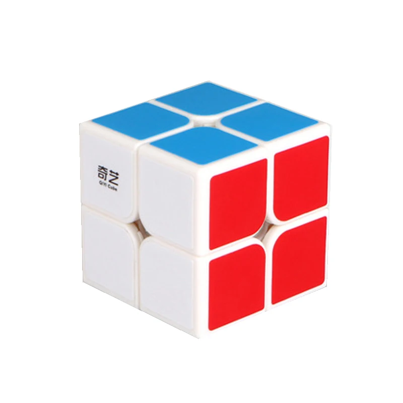 Wdyzd 2x2x2 волшебный кубик Профессиональный 5 см Черно-белый и гладкий стикер головоломка игрушки для детей взрослых хороший для мозгов - Цвет: Белый