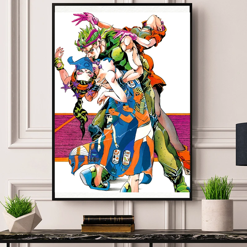 Jojo S Bizarre Adventure Modular Posters Modern Hd Printed Anime Hirohiko Araki Wall Art Canvas Pictures Paintings Home Decor Painting Calligraphy Aliexpress