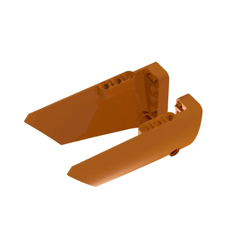 Строительные блоки и аксессуары 64392#17 Сторона A 64682#18 сторона B Technic панель обтекателя большая гладкая технология панели - Цвет: Orange 1 pair