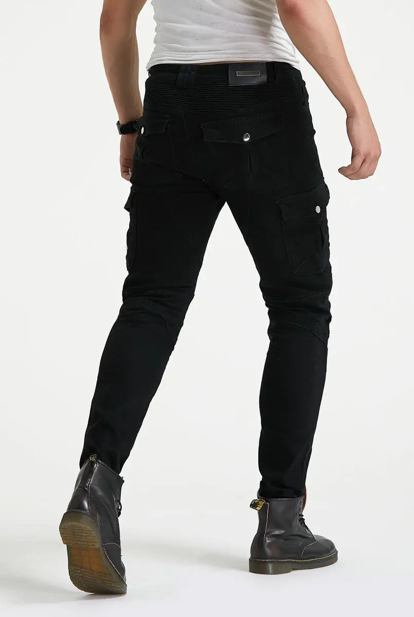 Motorcycle stylish Riding fleece warm winter Jeans  motorpool blk6