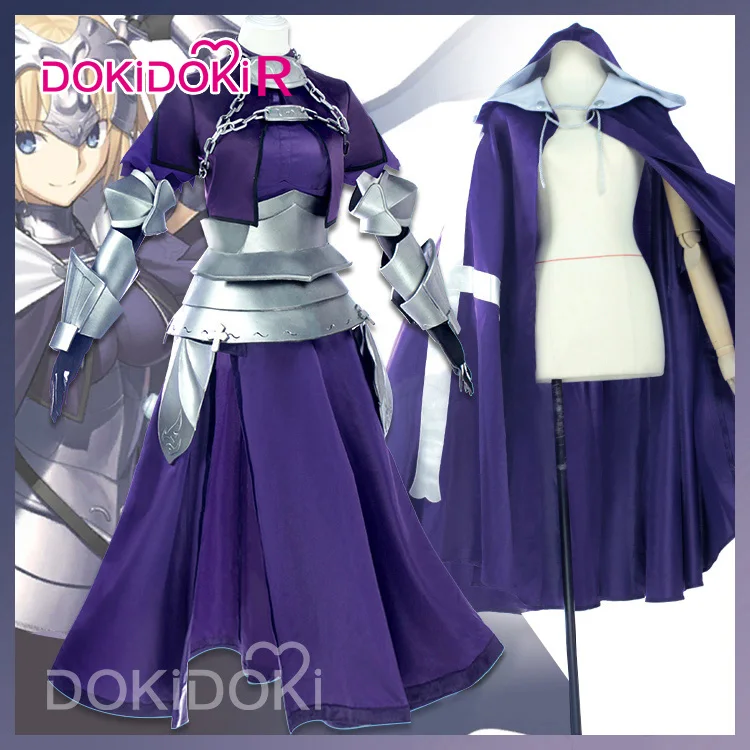 DokiDoki R Fate/Grand Order Жанна д 'Арк косплей костюм игра Fate Косплей д' Арк синий женский