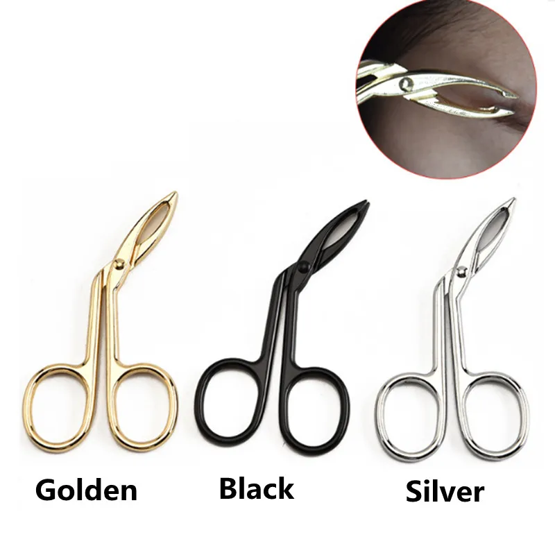 

Practical Eyebrow Tweezers Face Hair Removal Make Up Scissors Durable Metal Cosmetic Trimmer Eyelash Clipper For Beauty New