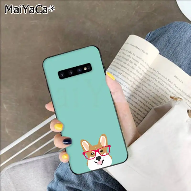 A16 MaiYaCa милый корги сексуальный мультфильм собака попка чехол для телефона для samsung S9 plus S5 S6 edge plus S7 edge S8 plus S10 E S10 plus - Цвет: A16