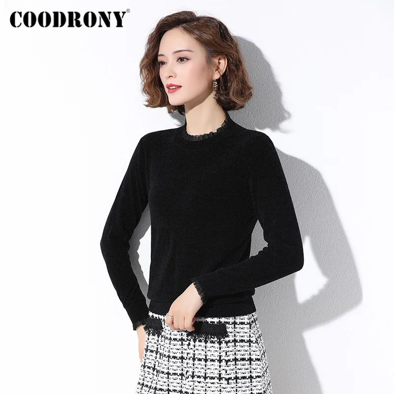 COODRONY Brand Basic Casual Pullover Slim Sweaters For Woman 2020 Autumn Winter Streetwear High Quality Female Jumpers W1113